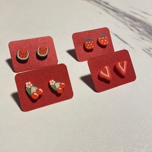 ❤️Red Delicious Earring Bundle❤️